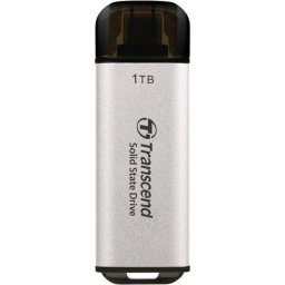 Disco Duro externo Transcend 1TB USB Tipo C 10Gbps ESD300 Plata ultracompacto