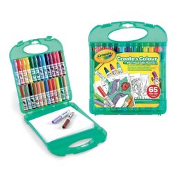 Kit de manualidades Crayola 04-5227 para niños, 65 piezas, maleta