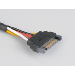 Cable de Extensión de Alimentación SATA Akasa 0,3 m Negro