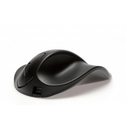 Ratón BakkerElkhuizen HandShoeMouse USB Tipo A 1500 DPI Negro Ergonomía Oficina