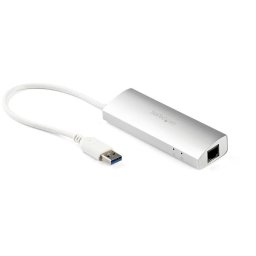 Tarjeta de Red Startech Hub USB 3.2 Gen 1 5Gbps con Ethernet Gigabit y 3 Puertos USB-A