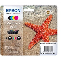 Cartucho de Tinta Original Epson 603 Multipack Negro/Cian/Amarillo/Magenta