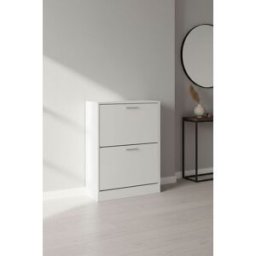 RegalosMiguel Mueble Zapatero 2 Niveles Piro - Blanco