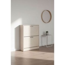 RegalosMiguel Mueble Zapatero 2 Niveles Piro - Beige
