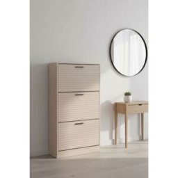 RegalosMiguel Mueble Zapatero 3 Niveles Piro - Beige