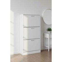 RegalosMiguel Mueble Zapatero 3 Niveles Piro - Blanco
