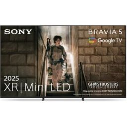 Sony TV 75' BRAVIA 5 K75XR55BP Mini LED, 4K HDR, 120Hz, Google TV, Smart TV, Procesador AI XR, Acoustic MultiAudio, Dolby Vision, Dolby Atmos.
