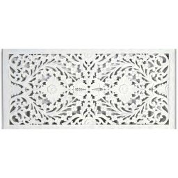 Cabecero Tallado Mandala Oriental de 160 Blanco - Serie Adebas