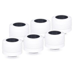 Refrigeración Líquida Alphacool Eiszapfen PRO 16mm HardTube Pack 6 Racores Blancos