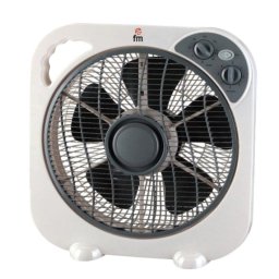 Ventilador de Suelo FM Calefacción BF-35 50W 3 Velocidades Temporizador Rejilla Protectora
