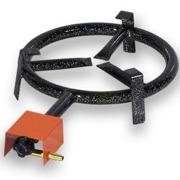 Paellero Vitrokitchen QP301B 6500W 30cm Gas Butano/Propano 3 Patas Negro/Naranja