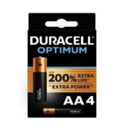 Pila Duracell AAA Pack 4 Baterías de un Solo Uso Multicolor