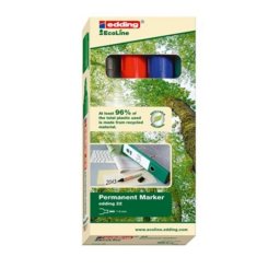 Marcadores permanentes Edding 22 EcoLine Punta cincel Multicolor