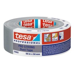 Cinta Adhesiva Tesa 74662 Gris 50 m x 50 mm Resistente al Agua
