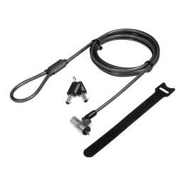 Cable antirrobo LogiLink NBS012 Ranura Noble Llave Acero Negro Plata