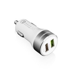 Cargador de Auto Modecom MC-QCU2-07 2 Puertos USB Quick Charge 3.0