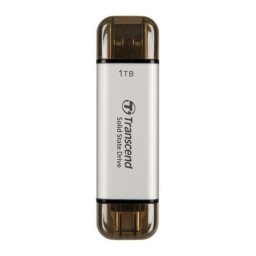 Disco Duro Transcend ESD310 1TB SSD USB Type-A/C 10 Gbit/s Plata