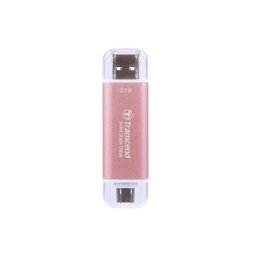 Disco Duro Transcend ESD310 2TB SSD USB Type-A a USB Type-C 10 Gbit/s Rosa