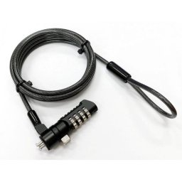 Cable antirrobo eStuff GLB220105 1,8 m Kensington cerradura combinación acero carbón negro