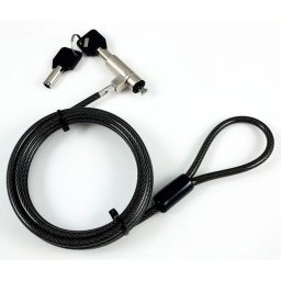 Cable antirrobo Gearlab GLB220103 1,8 m con llave acero al carbón negro