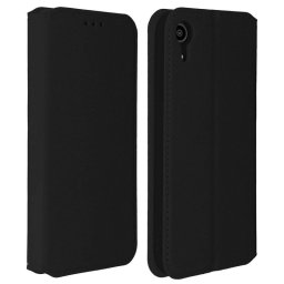 Avizar Funda Tipo Libro Billetera Negra para iPhone XR