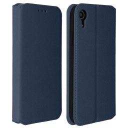 Avizar Funda Tipo Libro Billetera Azul para iPhone XR
