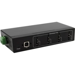 EXSYS 11214HMVS - Concentrador industrial USB 2,0 de 4 puertos, ESD de 15 kV, mesa