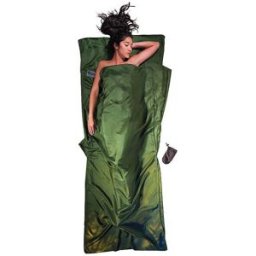 Cocoon Saco de dormir de viaje Travelsheet de seda verde