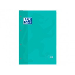 Recambio color 1 oxford din a4+ 80 hojas 90 gr cuadro 5 mm 4 taladros color ice mint
