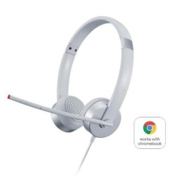 Auriculares Lenovo 100 Stereo Analogue con cable jack analógico para oficina Plata