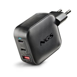 Cargador NGS BUD100WTINY GaN 100W USB-C PD PPS y USB-A compacto