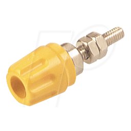 HIRSCHMANN TEST & MEASUREMENT PK 10 A GE - Abrazadera de poste, 4 mm, amarillo
