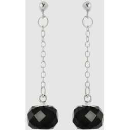 Luxenter Pendientes áfrica moda de plata de ley 925 acabados en rodio con onix. Multicolor