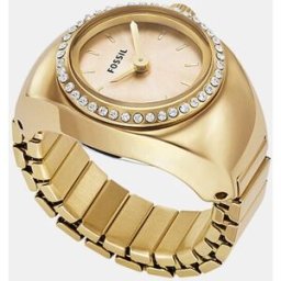 Fossil Reloj anillo de mujer ES5319 de acero dorado. Dorado