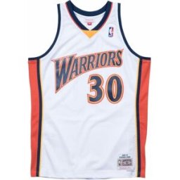 MITCHELL AND NESS Camiseta de hombre Swingman GSW Stephen Curry 2009 . (M) Blanco