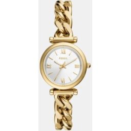 Fossil Reloj de mujer carlie de acero. Dorado