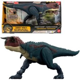 Jurassic World Dinosaurio de juguete Survival Carnotauro Mattel modelos surtidos.