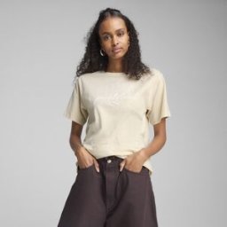Puma Camiseta de mujer CLASS Relaxed Tee . (M) Blanco
