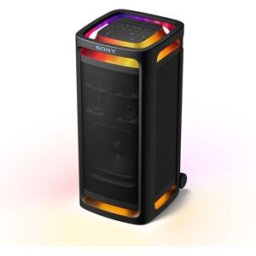 Sony Altavoz Bluetooth para fiestas ULT TOWER 9AC, 2xULT POWER SOUND, altavoz X-Balanced, iluminación y sonido 360, entradas karaoke. Negro