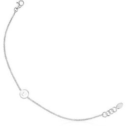 Tous Pulsera de cadena glory de plata con oso calado. Plateado