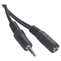 Cable de Audio Jack 3.5mm Macho/Hembra 2m Negro Gembird