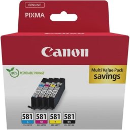 Cartucho de Tinta Original Canon CLI-581 Pack 4 Unidades