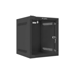Bastidor de pared Lanberg WF10-2306-10B 6U 10" cristal templado negro