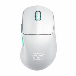 Ratón Cherry XTRFY M64 Wireless 26000DPI 2.4GHz Azul Turquesa Blanco 53g