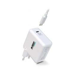 Cargador Urban Factory CYCLEE Universal 65W USB-C Blanco 2 m