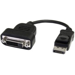 Adaptador DisplayPort a DVI StarTech DP2DVIS Activo 1920x1200 0,2 m Negro