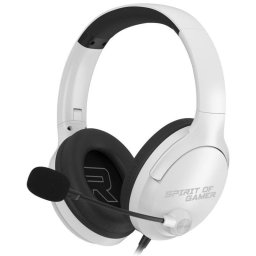 Auriculares Spirit of Gamer Pro H4 con cable jack 3,5 mm para gaming PC, PS4, PS5, blancos