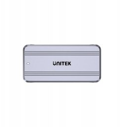 Caja externa Unitek S1242AGY Aluminio Gris con ventilador USB4 NVMe M.2