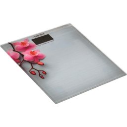 Báscula Digital Esperanza Orchid EBS010 Hasta 180 kg Precisión 1000 g Plataforma de Vidrio Rosa