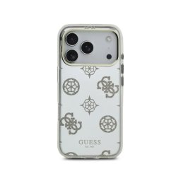 Guess Funda Para Iphone 17 Pro Max – Carcasa De Tpu Con Magsafe Espejo Peonías Con Brillos Dorado, Diseño Elegante Y Ajuste Preciso